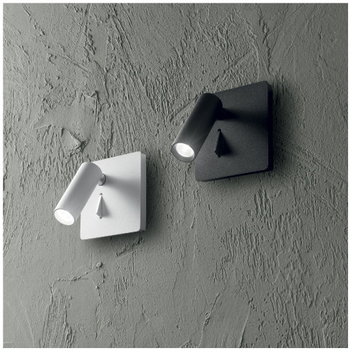 Lampada da parete Lite nero - Ideal Lux