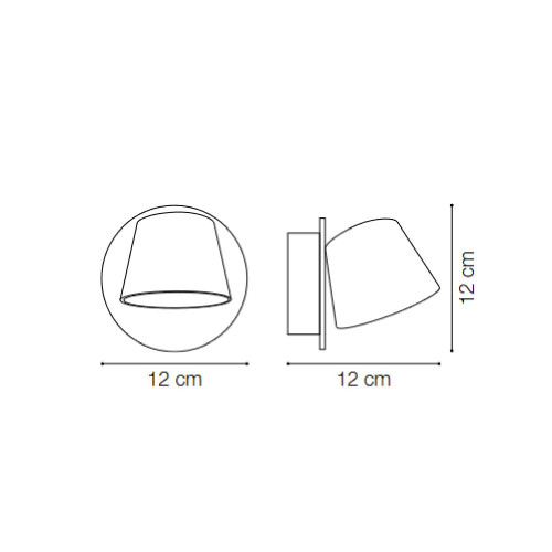 Lampada da parete Gim bianco - Ideal Lux