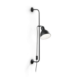 Lampada da parete Shower 89 cm nero - Ideal Lux