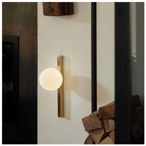 Lampada da parete Binomio ottone spazzolato - Ideal Lux