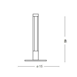 Lampada da tavolo Yoko 46 cm bianco - Ideal Lux 2