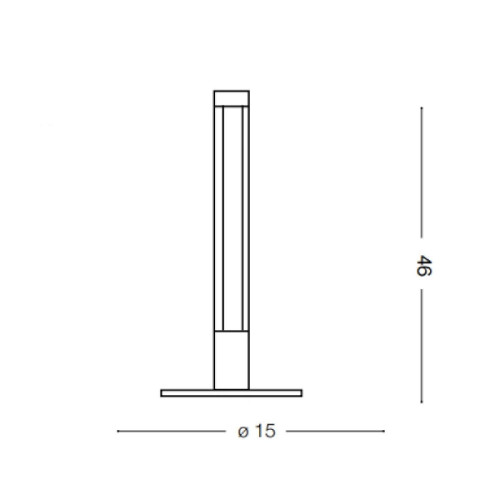 Lampada da tavolo Yoko 46 cm nero- Ideal Lux