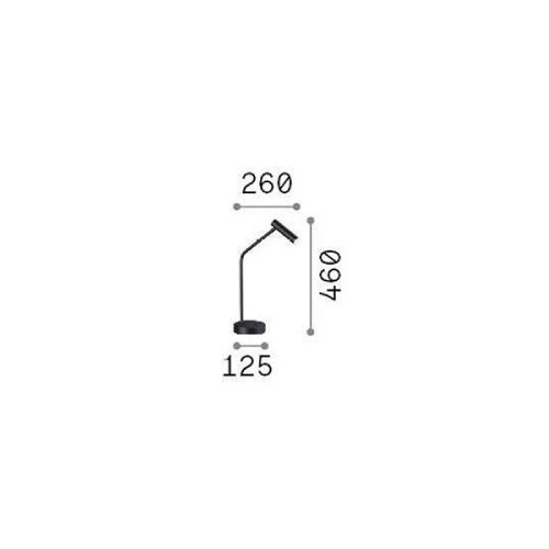 Lampada da tavolo Easy 46 cm nero - Ideal Lux