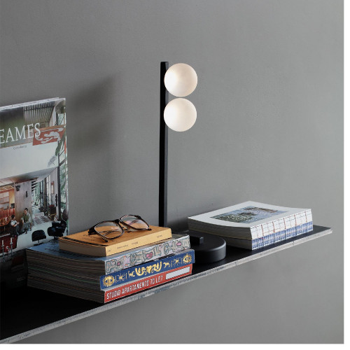 Lampada da tavolo Ping Pong nero - Ideal Lux