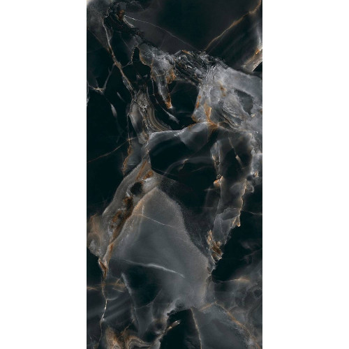 Onice Reale 60x120 cm nero lucidato rettificato - Tagina
