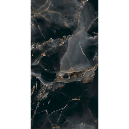 Onice Reale 60x120 cm nero lucidato rettificato - Tagina