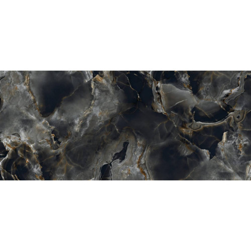 Onice Reale 60x120 cm nero lucidato rettificato - Tagina