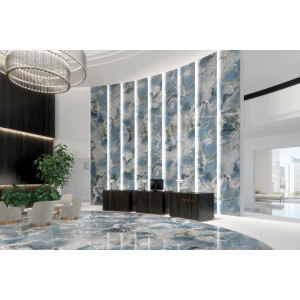 Onice Reale 120x120 cm oceano lucido rettificato  - Tagina 2