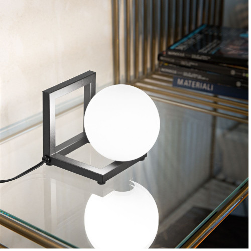 Lampada da tavolo Angolo 12x12 cm nero - Ideal Lux