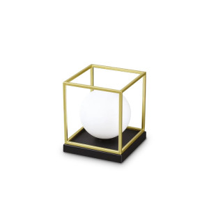 Lampada da tavolo Lingotto 18,5 cm ottone - Ideal Lux