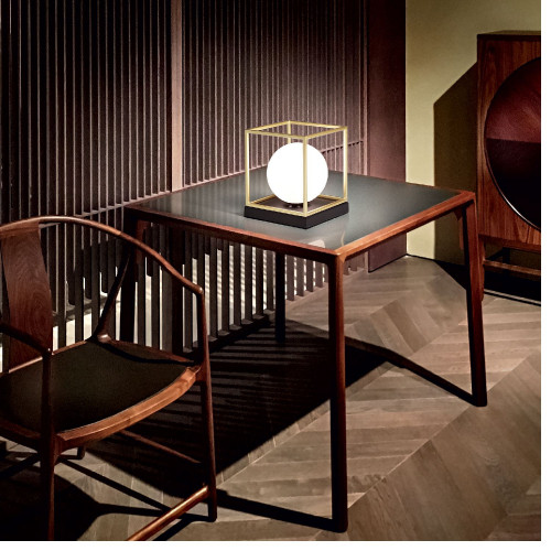 Lampada da tavolo Lingotto 18,5 cm ottone - Ideal Lux
