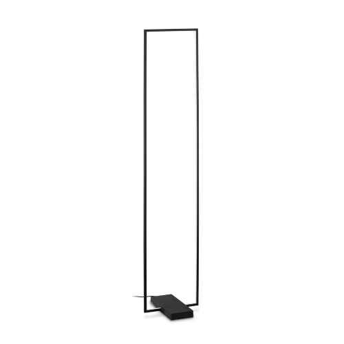 Lampada da terra Frame 150 cm nero opaco - Ideal Lux