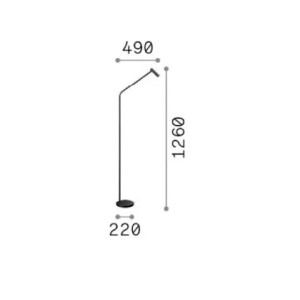 Lampada da terra Easy 126 cm bianco - Ideal Lux 2