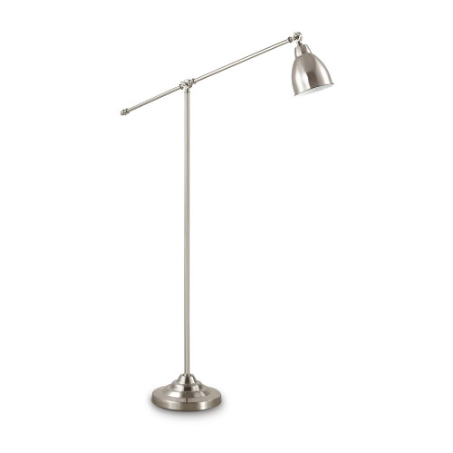 Lampada da terra Newton 150 cm nickel satinato - Ideal Lux