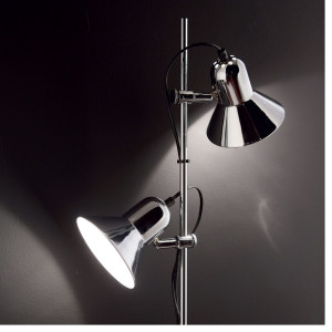 Lampada da terra Polly 154 cm argento - Ideal Lux 2