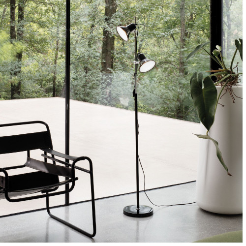 Lampada da terra Polly 154 cm nero - Ideal Lux