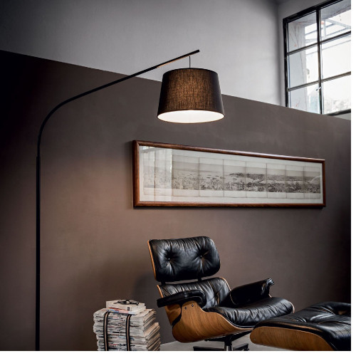Lampada da terra Daddy 197 cm nero - Ideal Lux