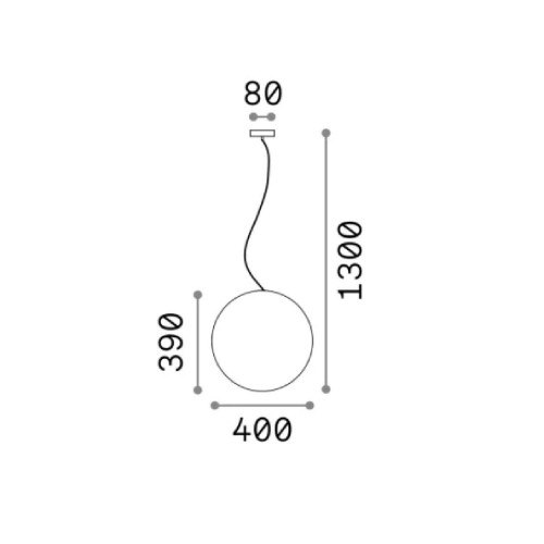 Lampada da soffitto Sole Ø 40 cm bianco - Ideal Lux