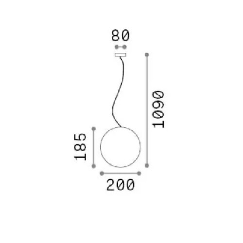Lampada da soffitto Sole Ø 20 cm bianco - Ideal Lux