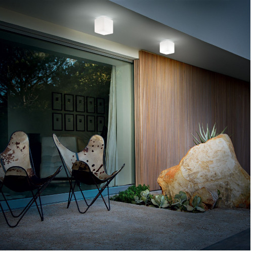 Lampada da soffitto Luna 11x11 cm bianco - Ideal Lux