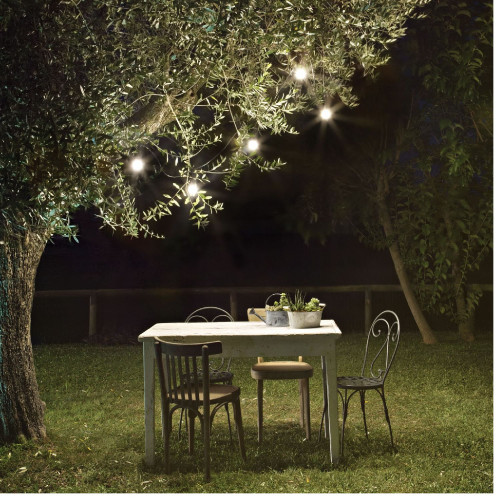Lampada da soffitto Fiesta 4 m nero - Ideal Lux