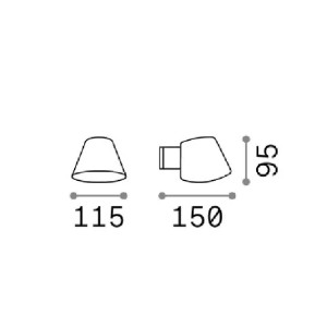 Lampada da parete Gas bianco - Ideal Lux 2