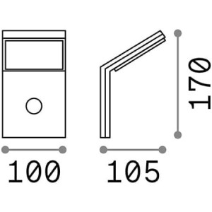 Lampada da parete Style bianco - Ideal Lux 2