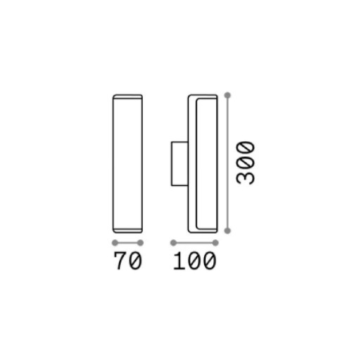 Lampada da parete Etere coffee - Ideal Lux