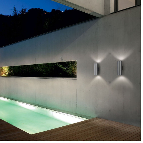 Lampada da parete Gun 31 cm alluminio - Ideal Lux