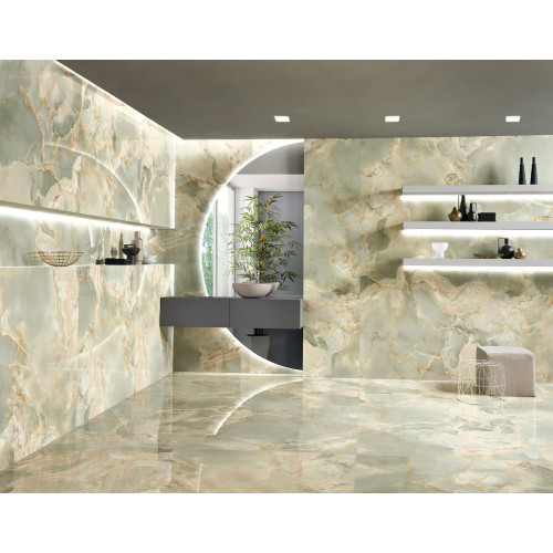 Onice Reale 120x120 cm smeraldo lucido rettificato - Tagina