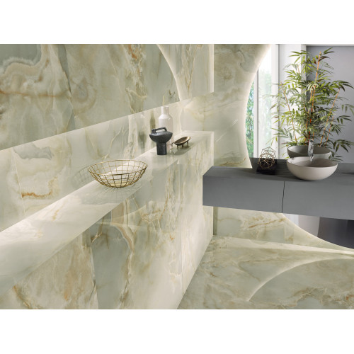 Onice Reale 120x120 cm smeraldo lucido rettificato - Tagina