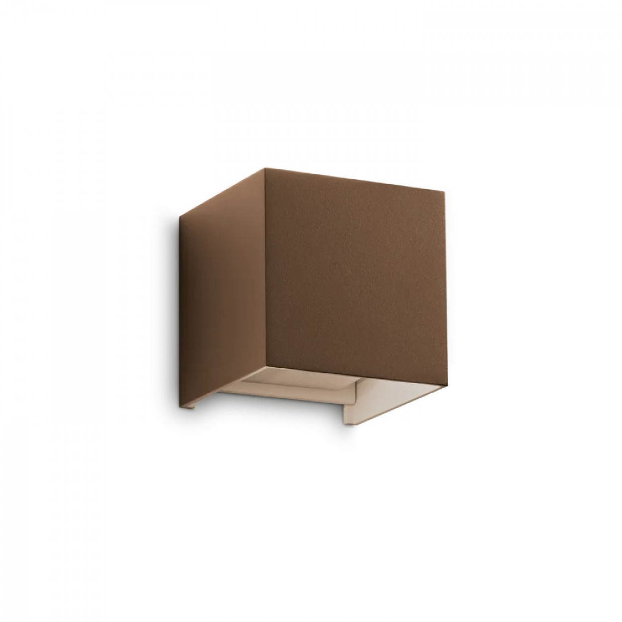 Lampada da parete Atom 10x10 cm coffee - Ideal Lux