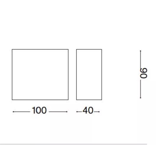 Lampada da parete Tetris bianco - Ideal Lux