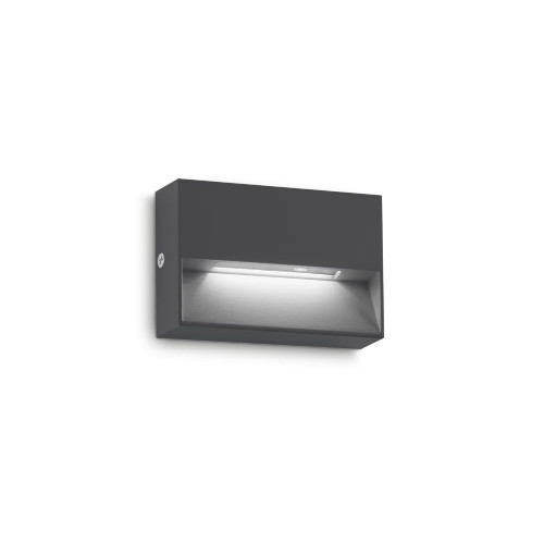 Lampada da parete Dedra 10 cm antracite - Ideal Lux