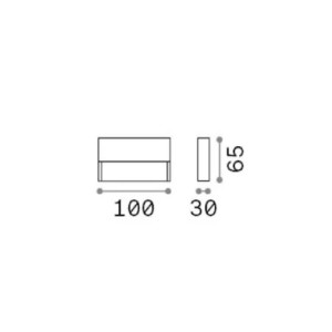 Lampada da parete Dedra 10 cm coffee- Ideal Lux 2