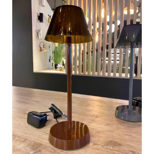 Lampada da tavolo Lolita coffee - Ideal Lux