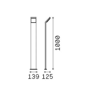 Paletto 100 cm Style bianco - Ideal Lux 2