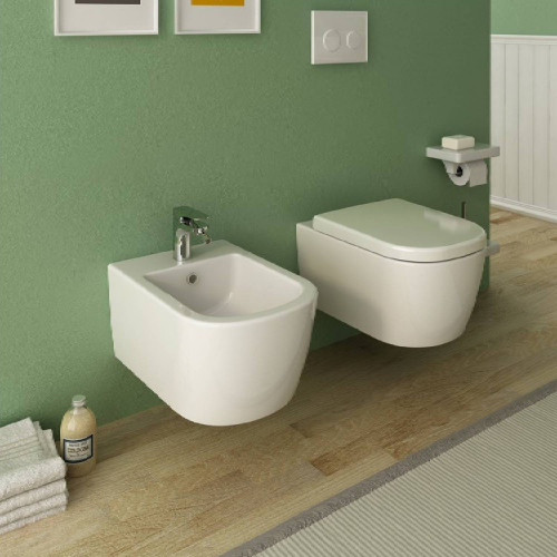 Bidet sospeso Faster 37x53 cm bianco lucido - Hidra