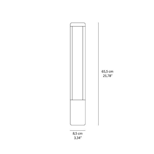Paletto 65,5 cm Tifone antracite - Ideal Lux