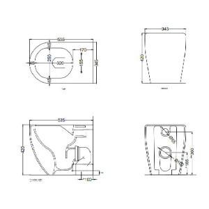 Vaso a Terra Filomuro Smile Senza Brida | Ceramica Cielo 2