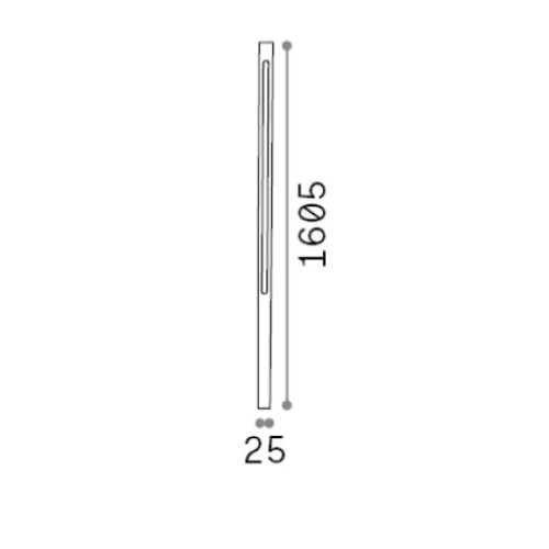 Paletto 160,5 cm Jedi antracite - Ideal Lux